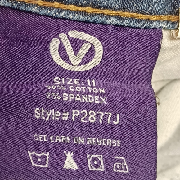 Vigoss Women Size 11 New York Boot Denim Jeans Distressed Medium Wash - Picture 5 of 8